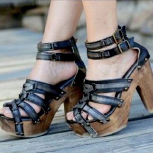 SOLD Bed Stu Mona Sandals sz 10 Rustic Black / Gray RARE VHTF in Box - Picture 2 of 11